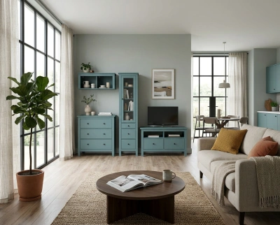 Гостиная Сага, темно-бирюзовая. Комплект №3 фотография