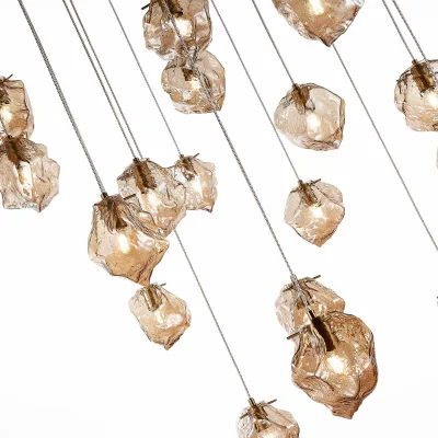 Светильник подвесной ST-Luce Латунь/Янтарный E14 18*40W PORTICI_5