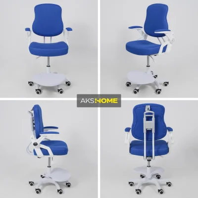 Кресло поворотное SWAN, ткань, (синий)_4