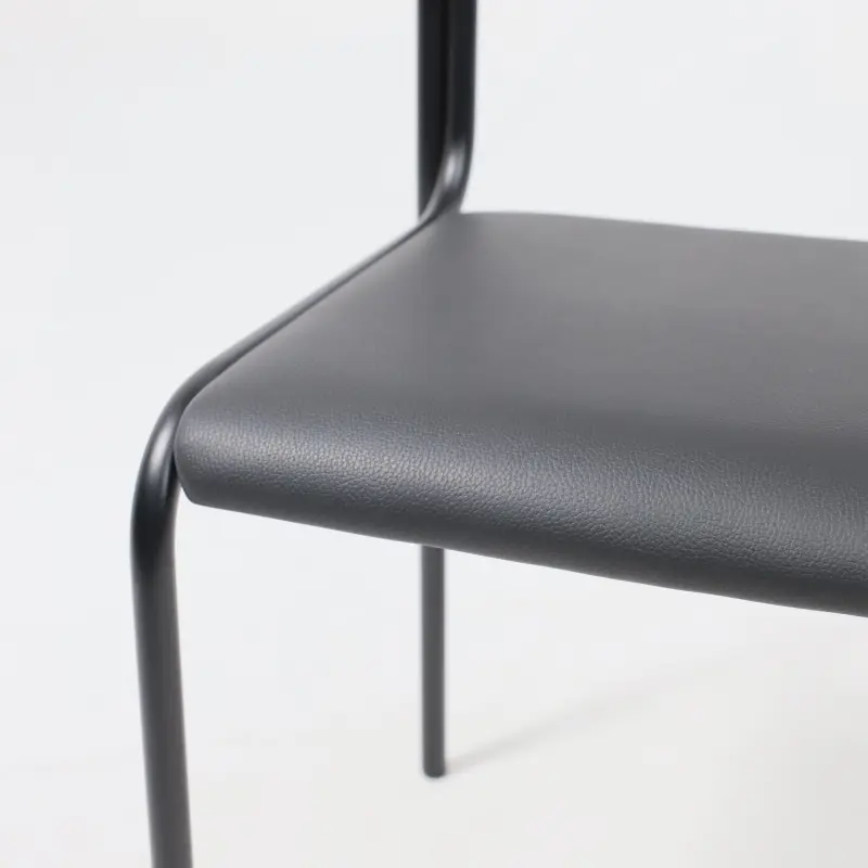 Стул на раме ASCONA BLACK V-4, кожзам, черный, ECONOM_preview_9