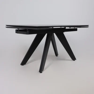 Стол AV 2122, МДФ+керамика, раздвижной 1400 (2000)*850 черный, матовый SHAKESPEARE/черный_10