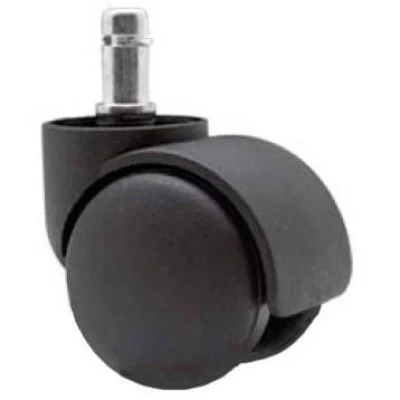 Колесо мебельное, для стула, полиамид, (50мм), черное фотография