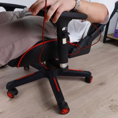 Кресло поворотное BOLID, ECO, черный/белый/красный_16