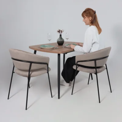 Стул AV 433, светло-коричневый бархат H-61/черный_3