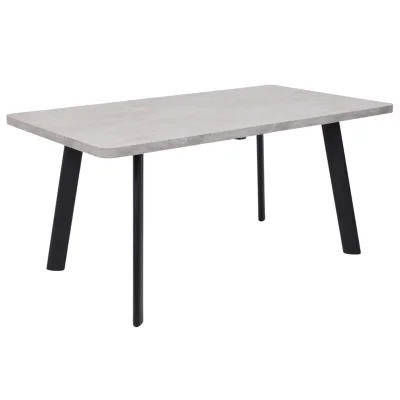 Стол LEON LUX RADIAL-160, раздвижной 160(205)х90, Серый сланец/Чёрный фотография