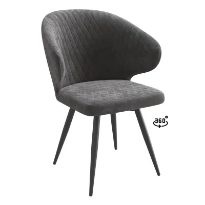 Стул ROB-R1 360, b28 ANTRACITE LUX\черный фотография