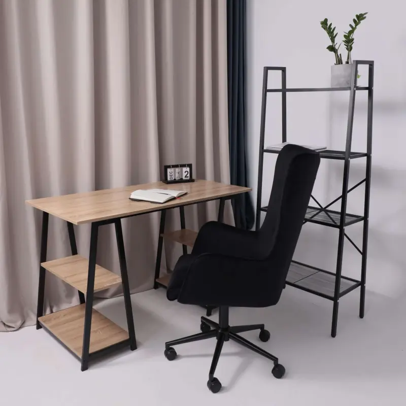 Кресло поворотное BELLA XL black, Seven 035, велюр/черный_preview_9