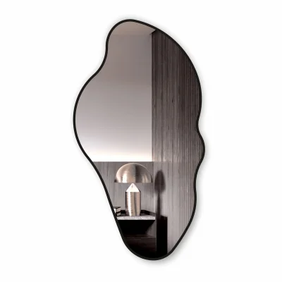 Зеркало с шлифованной кромкой и УФ-печатью (черный),1100 *600, Д-062 фотография