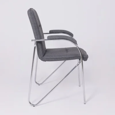 Кресло SAMBA AKS-1, Leto 68 темно-серая ткань, мягкие подлокотники_6