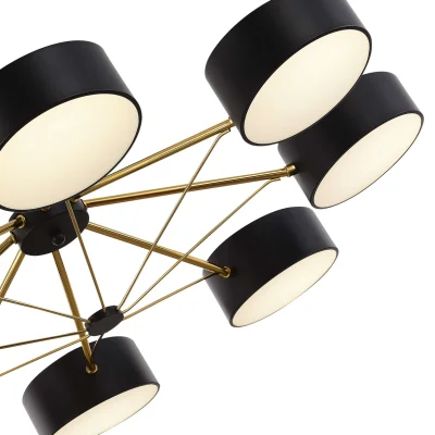 Светильник потолочный Черный, Золотистый/Черный LED 8*10W VALLE_7