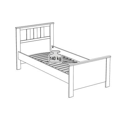 Кровать одинарная САГА 90*200, белая/ясень (2.08.04.210.14 RU)_5