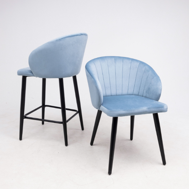 Кухонные стулья голубые