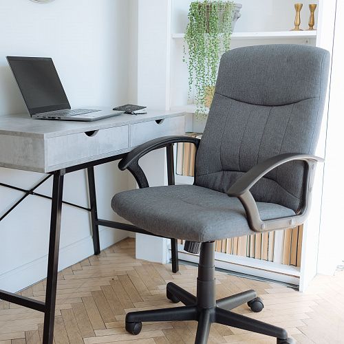 Компьютерные кресла - Кресло поворотное POLO, ткань, серый