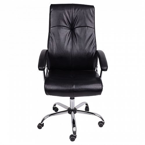 Компьютерные кресла - Кресло поворотное MARSEL, CHROME, ECO, (черный бриллиант)