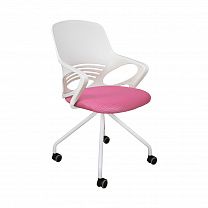 Кресло поворотное INDIGO, ткань-сетка, розовый фотография