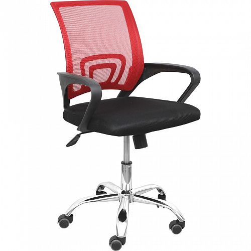 картинка Кресло поворотное RICCI, NEW (красный+черный)