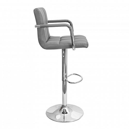 Барные стулья - Стул барный OREGON, (серый/хром)