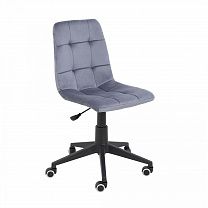 Стулья, кресла - Стул AV 246, поворотное, серый бархат H-14/черный пластик
