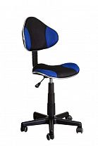 Кресло поворотное MIAMI, черный/синий фотография