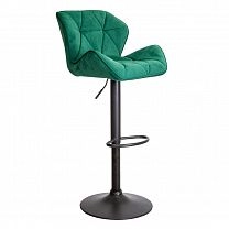 Кресло BERLIN, (зеленый велюр/черный) фотография