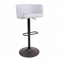 Барные стулья - Стул барный SABA, (светло-серый велюр HCJ-37/черный)