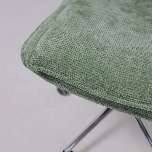 Кресло LOLA, зеленая рогожка GY91-14/хром_15