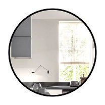 Зеркало с шлифованной кромкой и УФ-печатью (черный), D500, Д-028 фотография