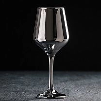 Бокал для вина "Кьянти" 400 мл, 8,5х22 см, серый фотография