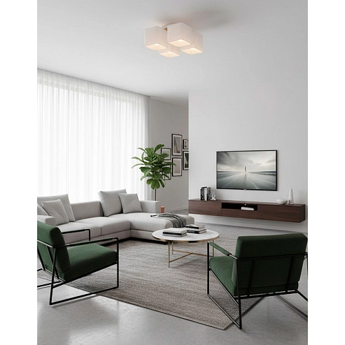 Светильник QUADRO, потолочный, 4*E27, белый_2