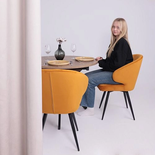 Стул ROB-R1 360, d16 OCHRE LUX\черный_2