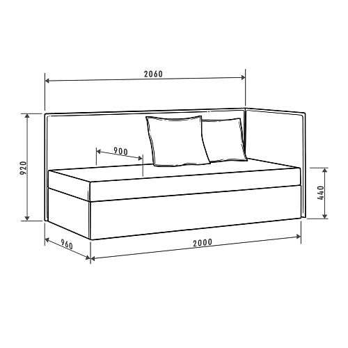 Тахта САТУ Zoom NEW Mink 3, бежевый_7