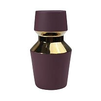 Ваза керамическая ASTOR, фиолетовый+золото, 11*20см фотография