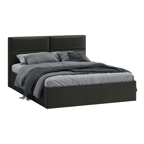 Кровать Глосс Тип1 с ПМ  1650*2155*990, Велюр Confetti Stone_2