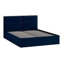 Кровать Глосс Тип1 без ПМ  1650*2155*990, Велюр Confetti Blue фотография