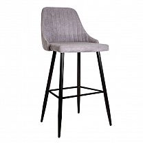 Барные стулья - Стул MEGAN-2, барный, светло-серая ткань 1701-26/черный
