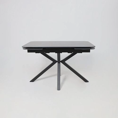 Стол РЕЙН NEW,керамика 0 кат. 1200(1840)*800, Камень черный Greys Black/Черный матовый_14