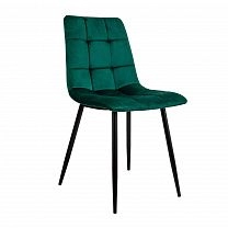 Кухонные стулья и табуреты - Стул DALLAS, зеленый велюр 78/черный