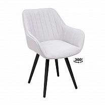 Стул РОАН 2, светло-серый велюр Вивальди 06/черный фотография