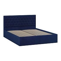Кровать Порто Тип1 с ПМ  1650*2155*990, Велюр Confetti Blue фотография