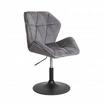 Кресло OSLO, (темно-серый велюр/черный) фотография