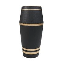 Ваза керамическая STORM, черный, 12*12*24,5см фотография