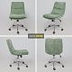 Кресло LOLA, зеленая рогожка GY91-14/хром_preview_3