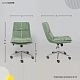 Кресло LOLA, зеленая рогожка GY91-14/хром_preview_20